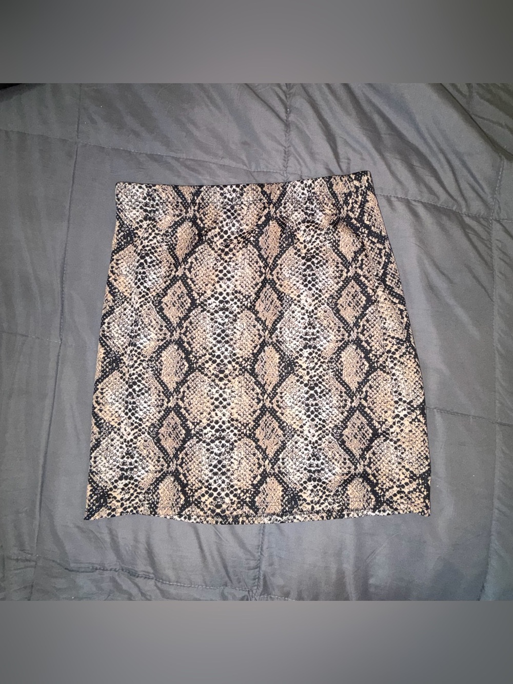 Cheryl Creations Snake Print Mini Skirt NWT M